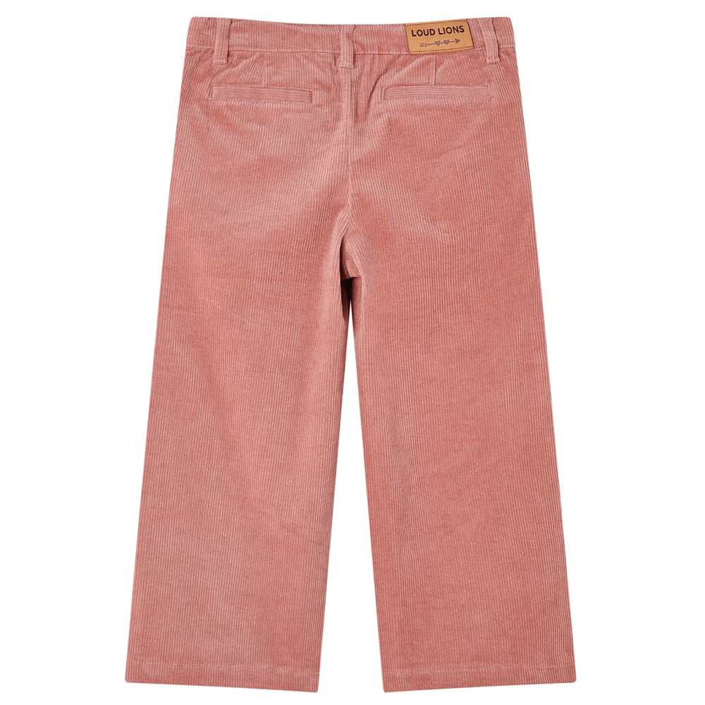Girls' Corduroy Trousers Old Rose 128
