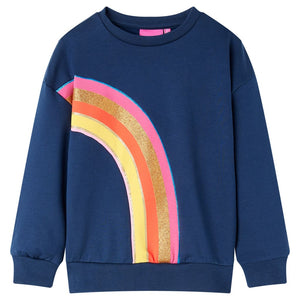 Kids' Sweatshirt Navy Blue 128