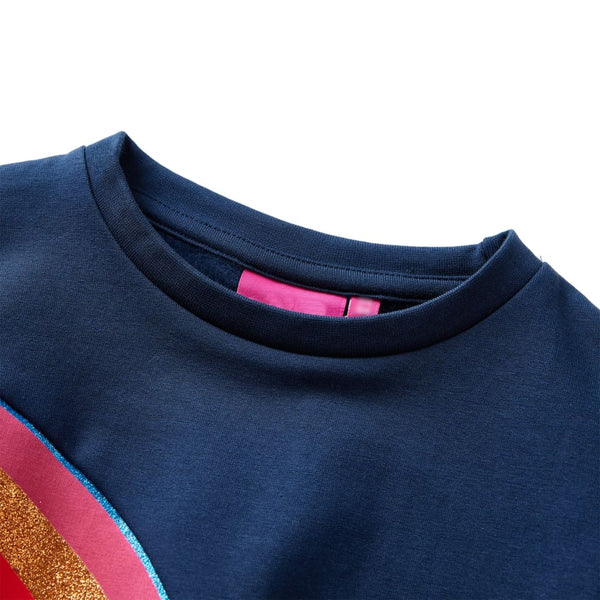 Kids' Sweatshirt Navy Blue 128