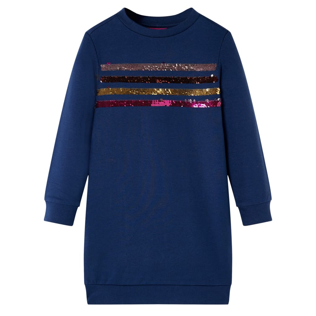 Kids' Sweater Dress Navy Blue 92