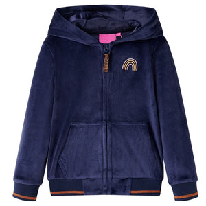 Kids' Hooded Jacket Navy Blue 140