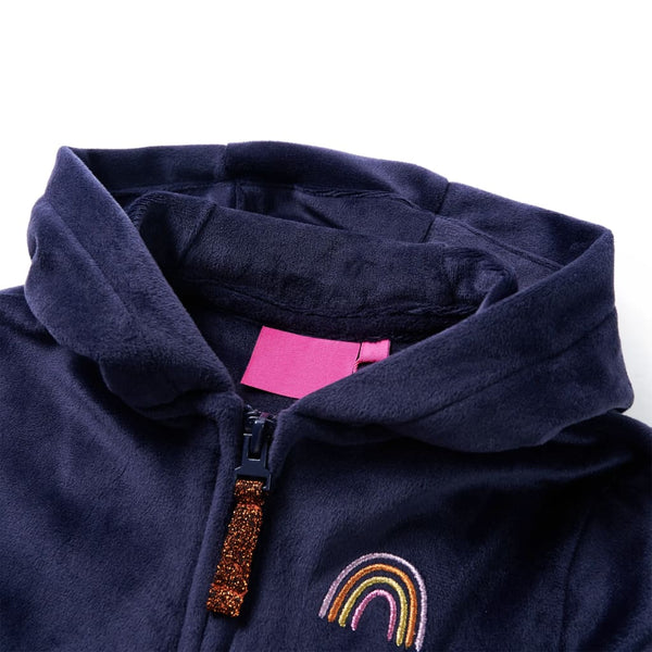 Kids' Hooded Jacket Navy Blue 140