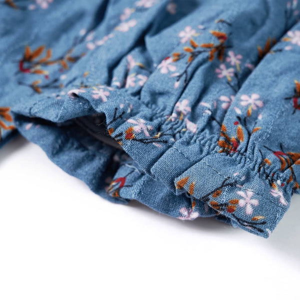 Kids' Dress Long Sleeves Petrol Blue 92