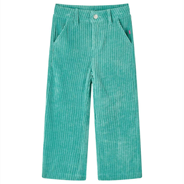 Kids' Corduroy Trousers Mint Green 92