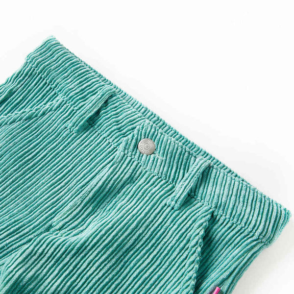 Kids' Corduroy Trousers Mint Green 92