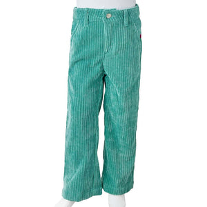 Kids' Corduroy Trousers Mint Green 92