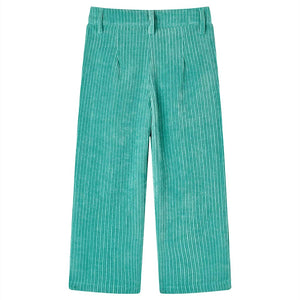 Children's Corduroy Trousers Mint Green 104