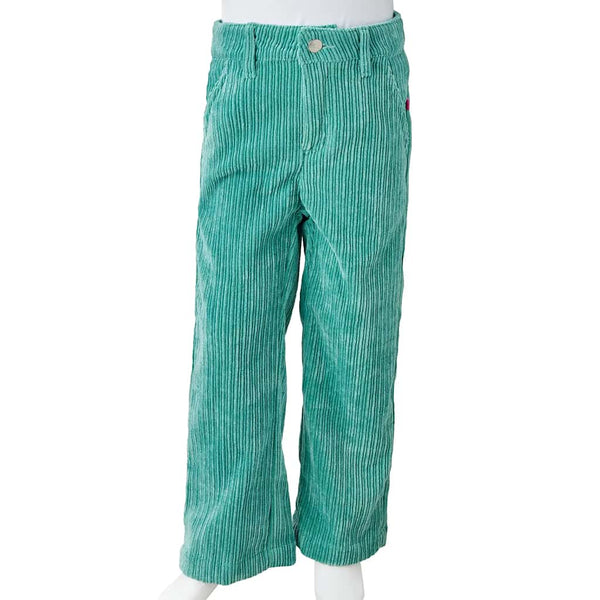 Children's Corduroy Trousers Mint Green 104