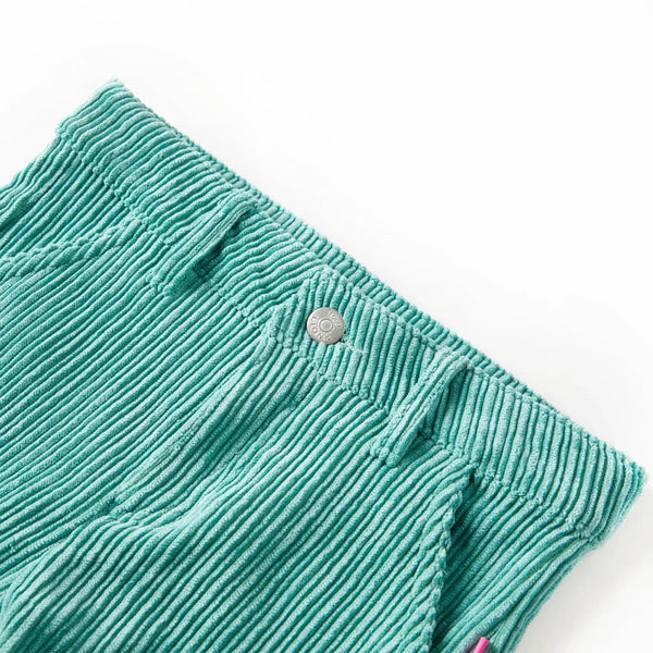 Kids' Corduroy Trousers Mint Green 116