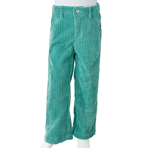 Children's Corduroy Trousers Mint Green 128