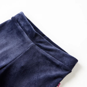Kids' Velvet Trousers Dark Blue 92