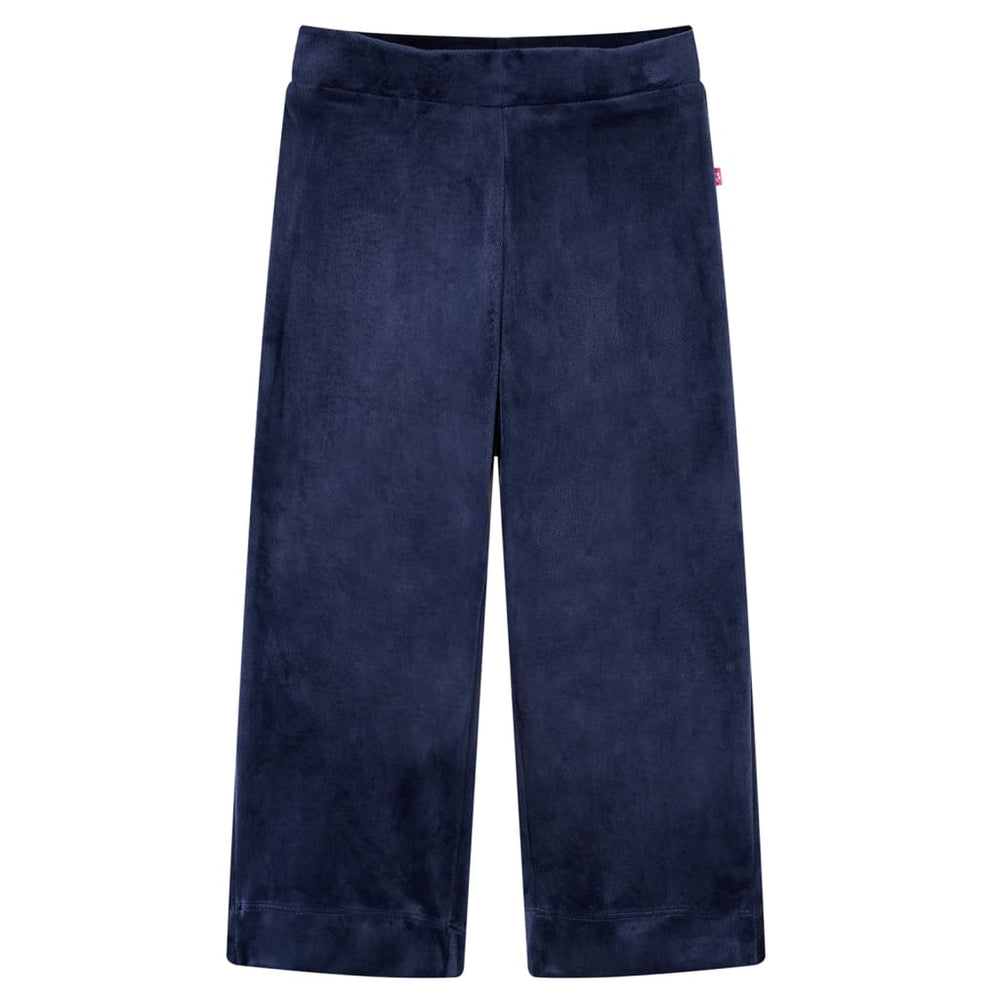 Children's Velvet Trousers Dark Blue 116