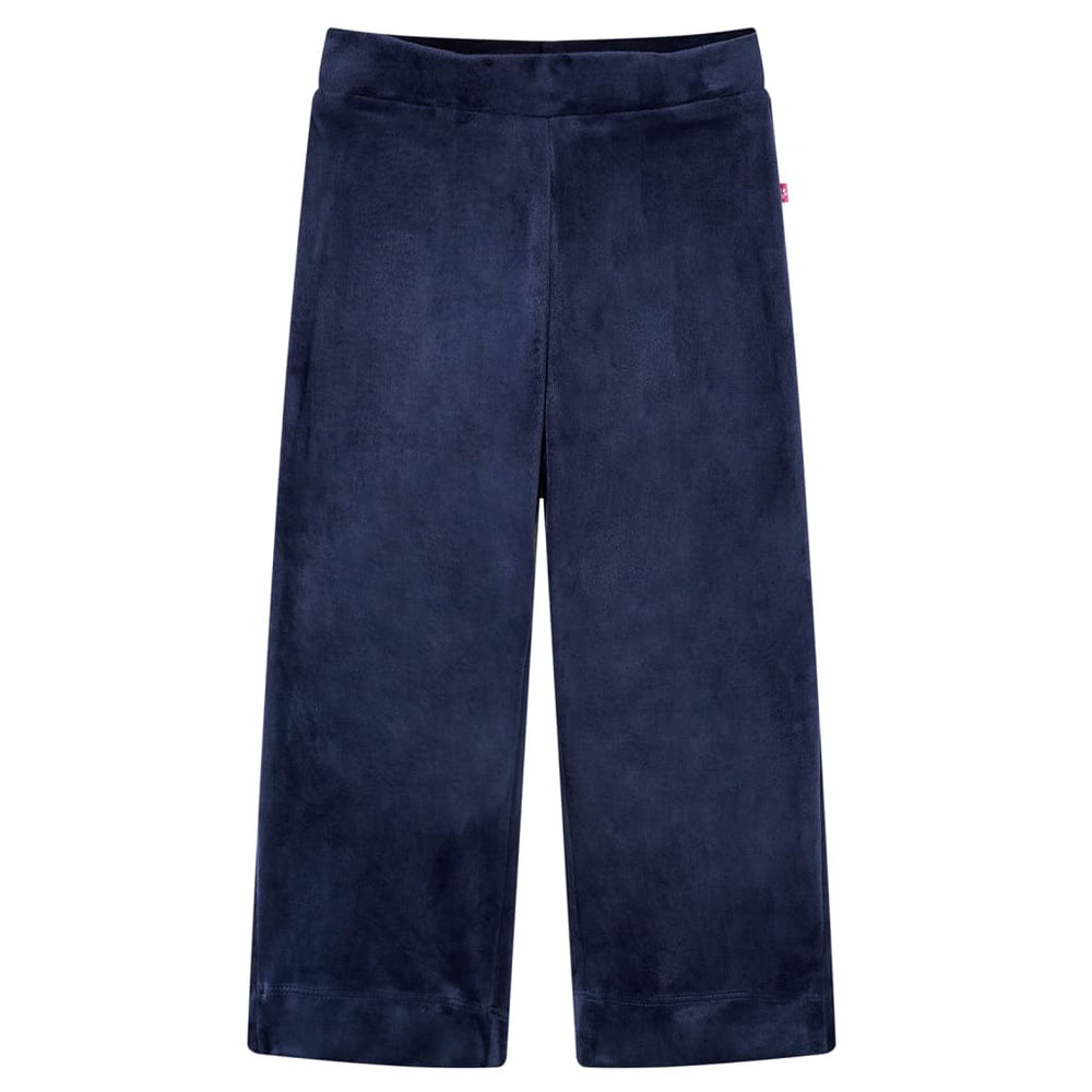 Kids' Corduroy Trousers Dark Blue 128