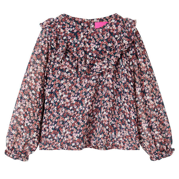 Kids' Long-Sleeve Blouse Dark Pink 92