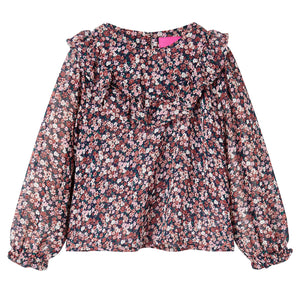 Kids' Long-Sleeved Blouse Dark Pink 128