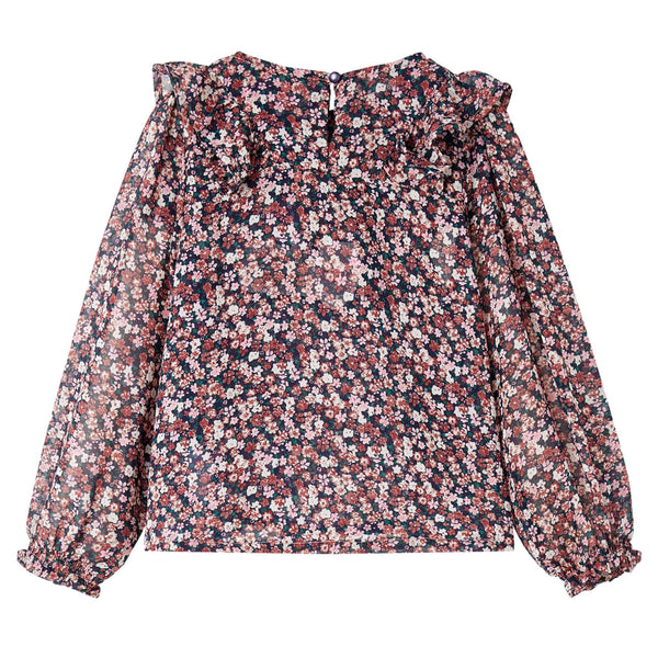 Kids' Long-Sleeved Blouse Dark Pink 128