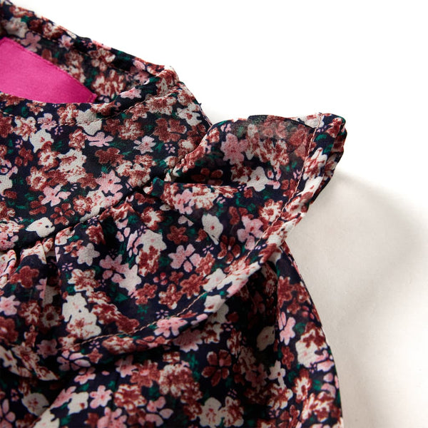 Kids' Long-Sleeved Blouse Dark Pink 128