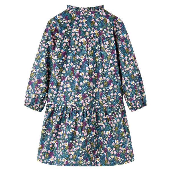 Kids' Long-Sleeved Dress Dark Blue 116