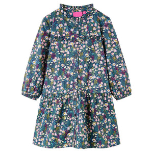 Kids' Long-Sleeved Dress Dark Blue 128