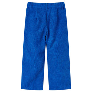 Children's Corduroy Trousers Cobalt Blue 116