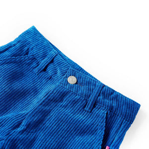 Children's Corduroy Trousers Cobalt Blue 116