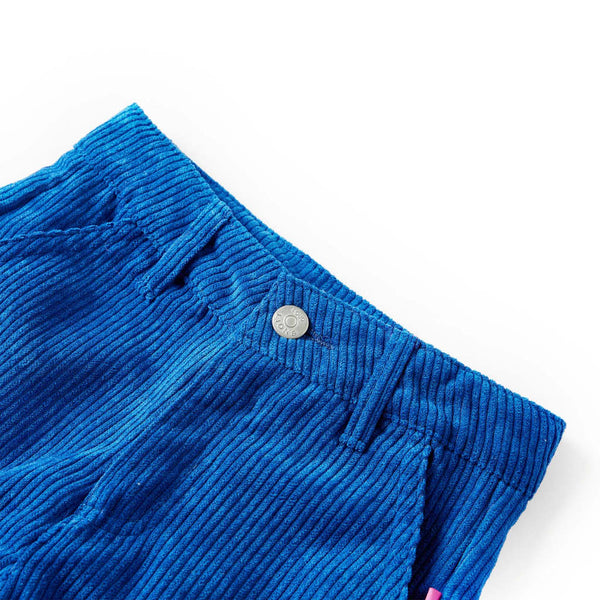 Children's Corduroy Trousers Cobalt Blue 116