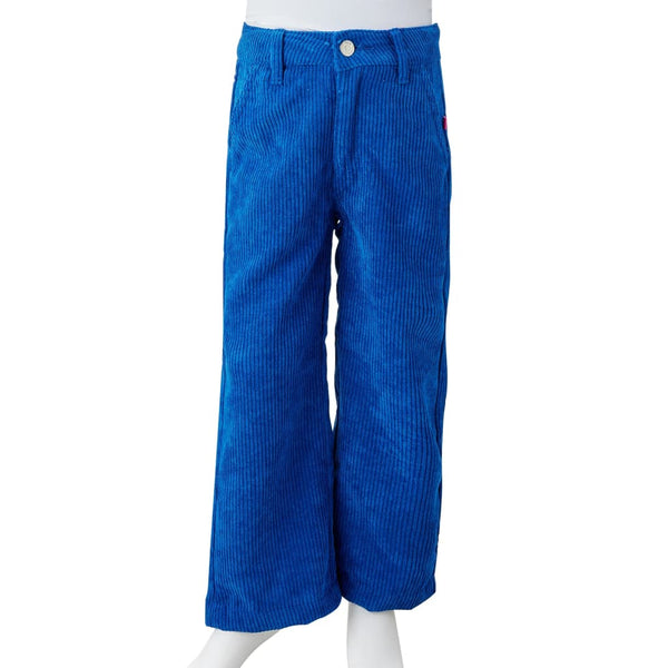 Children's Corduroy Trousers Cobalt Blue 116