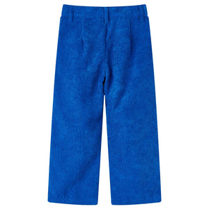 Kids' Corduroy Trousers Cobalt Blue 128