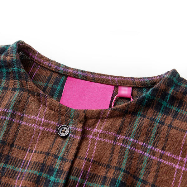 Kids' Long-Sleeve Dress Cognac 128