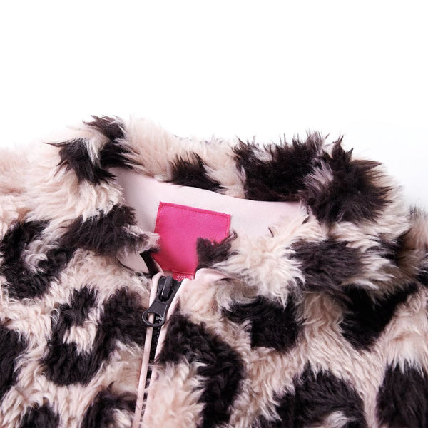 Children's Faux Fur Coat Light Pink 104