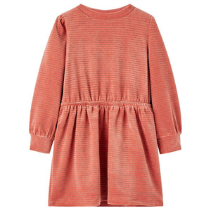 Girls' Long-Sleeved Dress Medium Pink 128