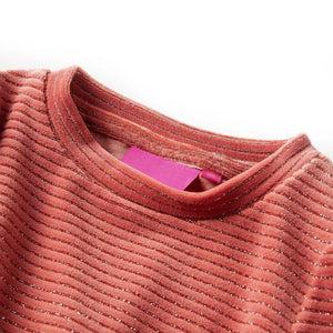 Girls' Long-Sleeved Dress Medium Pink 128