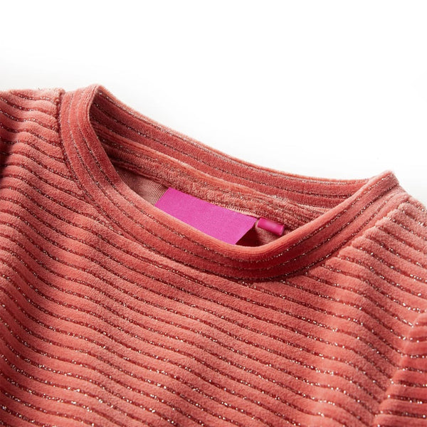Girls' Long-Sleeved Dress Medium Pink 128