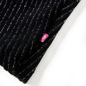 Girls' skirt with waistband in leopard print black 116