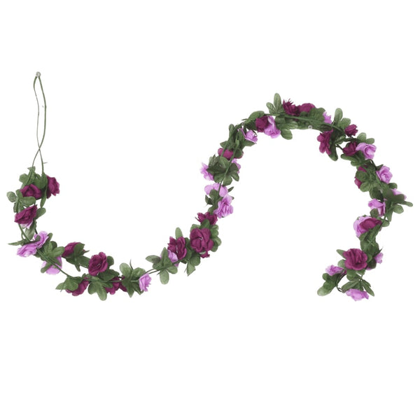 Blumengirlanden Helllila Frühlingsrosen 6er Set