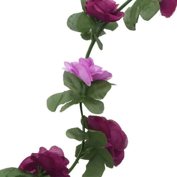 Blumengirlanden Helllila Frühlingsrosen 6er Set