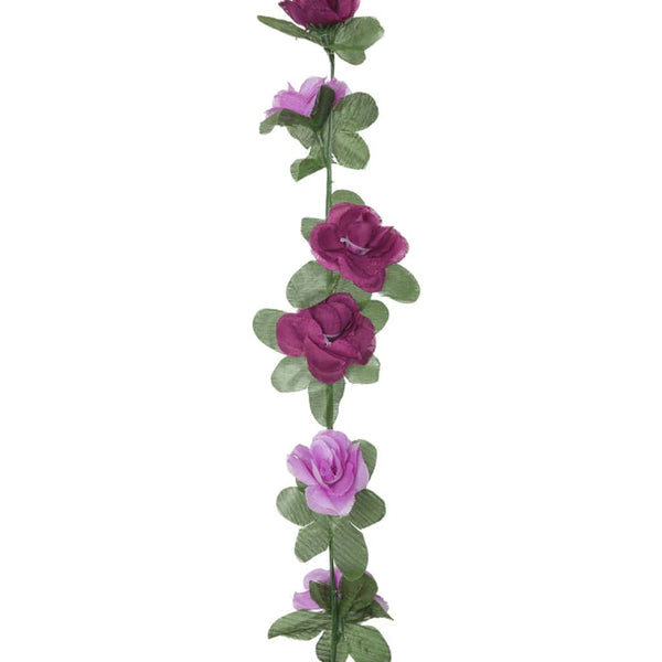 Blumengirlanden Helllila Frühlingsrosen 6er Set