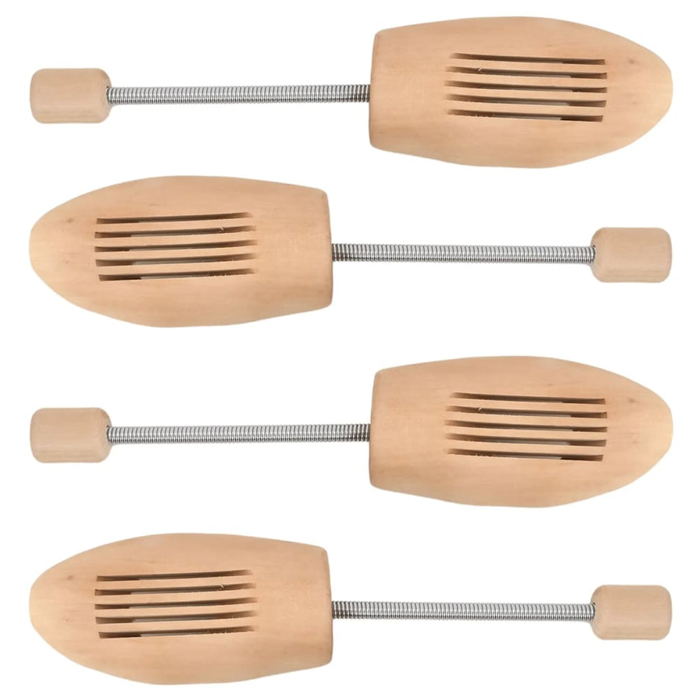 vidaXL Shoe Trees 2 Pairs EU 43-46 Solid Lotus Wood