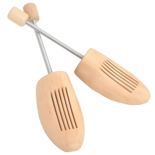 vidaXL Shoe Trees 2 Pairs EU 43-46 Solid Lotus Wood