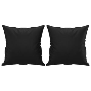 vidaXL 3-Seater Sofa with Decorative Pillows Black 180 cm Faux Leather