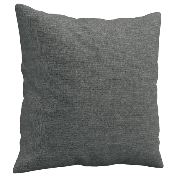 vidaXL 2-Seater Sofa with Throw Pillows Dark Gray 120 cm Fabric
