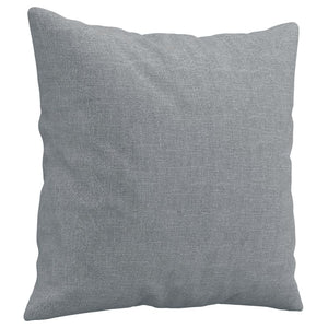 vidaXL 2-Seater Sofa with Decorative Pillows Light Grey 140 cm Fabric