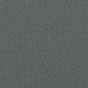 vidaXL 2-Seater Sofa with Decorative Pillows Dark Grey 140 cm Fabric