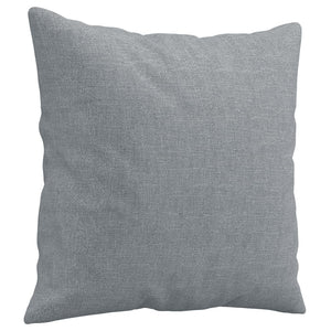 vidaXL 3-Seater Sofa with Throw Pillows Light Gray 180 cm Fabric