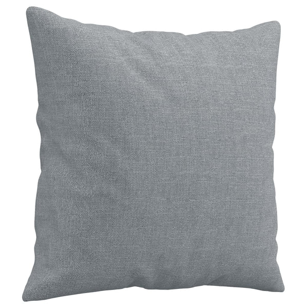 vidaXL 3-Seater Sofa with Throw Pillows Light Gray 180 cm Fabric