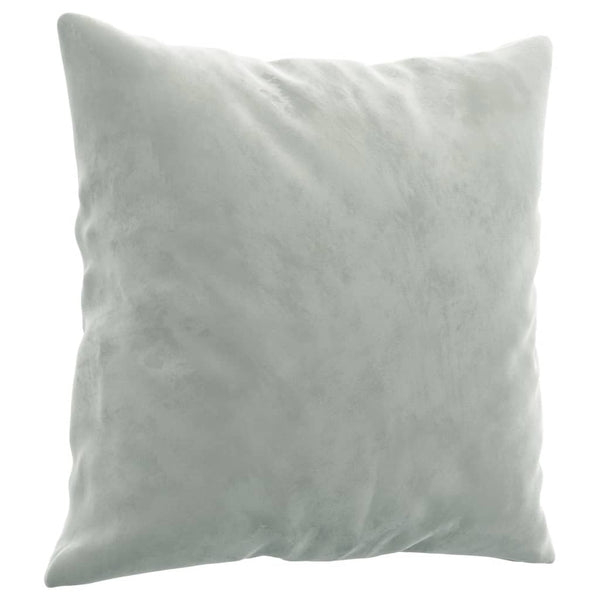 vidaXL 2-Seater Sofa with Decorative Pillows Light Gray 140 cm Velvet