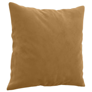 vidaXL 2-Seater Sofa with Throw Pillows Brown 140 cm Velvet