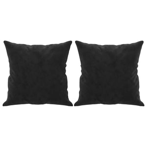 vidaXL 3-Seater Sofa with Decorative Pillows Black 180 cm Velvet