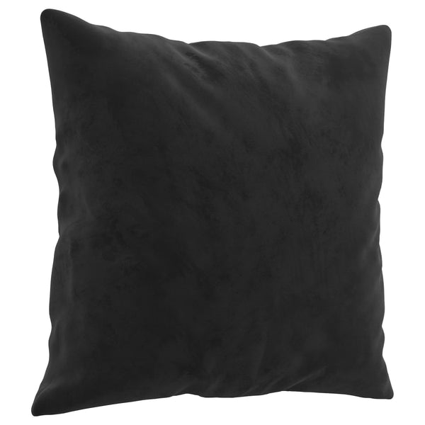 vidaXL 3-Seater Sofa with Decorative Pillows Black 180 cm Velvet