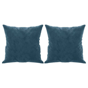 vidaXL 3-Seater Sofa with Decorative Pillows Blue 180 cm Velvet